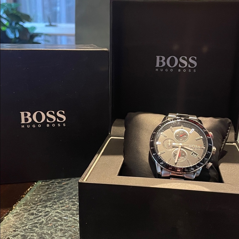 Hugo Boss Black and Gray Chronograph Watch